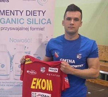 Maciej Ponikowski zdobył jedną bramkę dla Nowin w meczu z Gwiazdą Ruda Śląska.