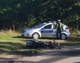 Wypadek motocyklisty na ul. Szczecińskiej! Uderzył w busa! [ZDJĘCIA]