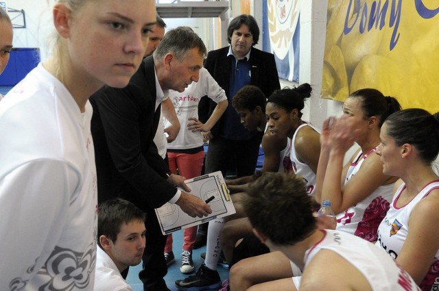 Trener Tomasz Herkt w Gorzowie miał wiele do powiedzenia swoim podopiecznym.