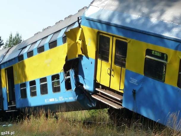 Zderzenie pociągów w Korzybiu