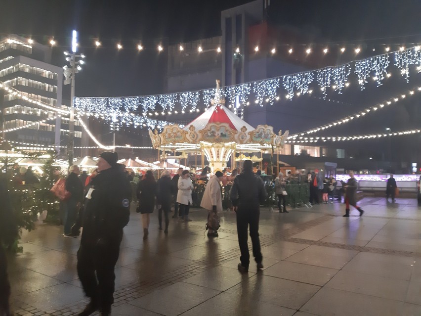 Świąteczne dekoracje w Katowicach w grudniu 2018