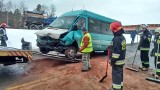 Wypadek w Baraku koło Szydłowca. Dziesięć osób trafiło do szpitala