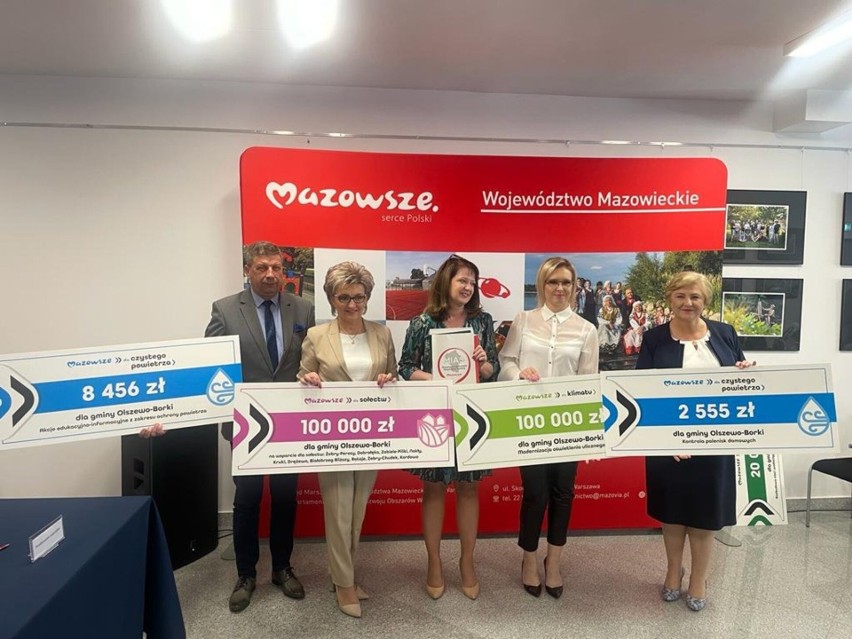 Olszewo-Borki. 125 inwestycji z powiatów ostrołęckiego i makowskiego ze wsparciem Mazowsza. 7.06.2022. Zdjęcia