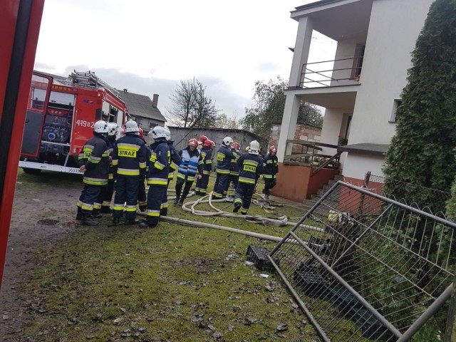 Pożar budynku mieszkalnego w Borczu 7 listopada 2019 r.