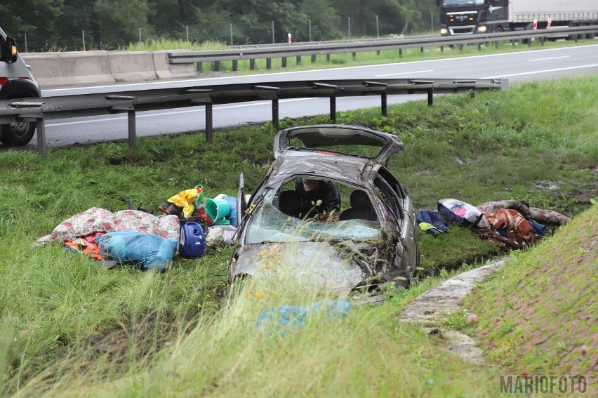 Wypadek na A4 pod Opolem. Jedna osoba poszkodowana