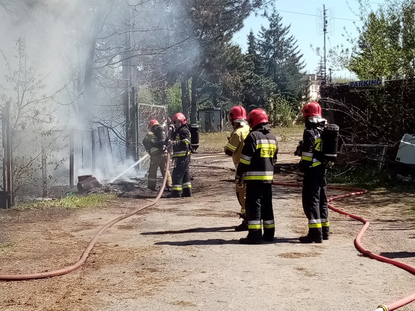 Pożar przy Wschodniej. Było dużo dymu! [zobacz zdjęcia]