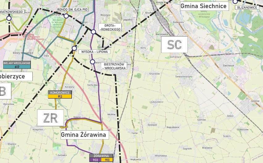 Będzie 10 nowych linii autobusowych z Wrocławia do okolicznych gmin [TRASY, MAPA]