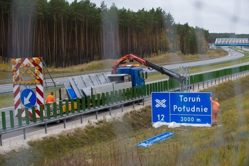 Węzły na A1 pod Toruniem. Zostają nazwy "Turzno" i "Lubicz". Powód? Koszty!