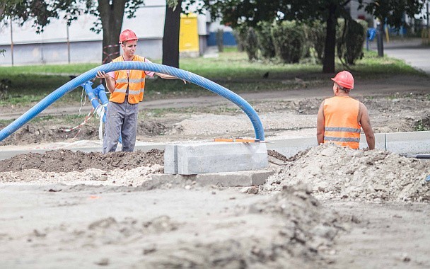 Wraz z przebudową drogi odnowiono kanalizację oraz wodociąg