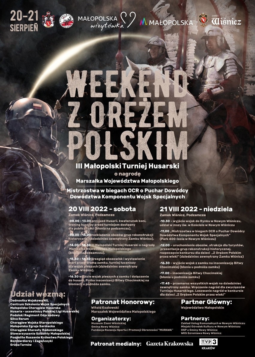 Weekend z Orężem Polskim na Zamku w Wiśniczu, 20-21.08.2022