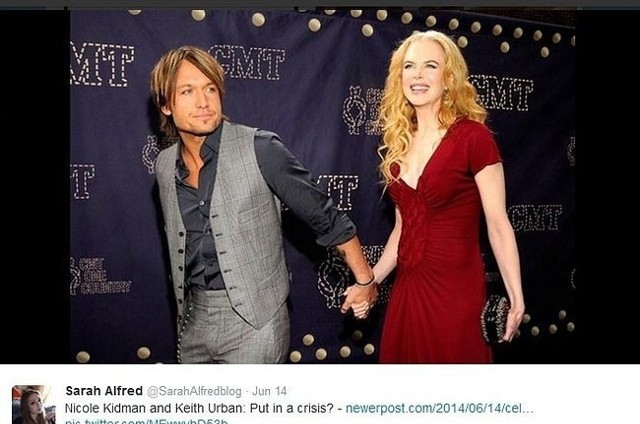 Keith Urban i Nicole Kidman (fot. screen z Twitter.com)