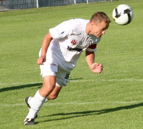 Tomasz Jagieniak - szef defensywy MKS-u Kluczbork.