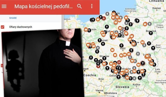 Mapa pedofilii w polskim Kościele została uruchomiona 7 października 2018 roku. W styczniu została zakualizowana i teraz jest na niej znacznie więcej informacji niż niedawno...