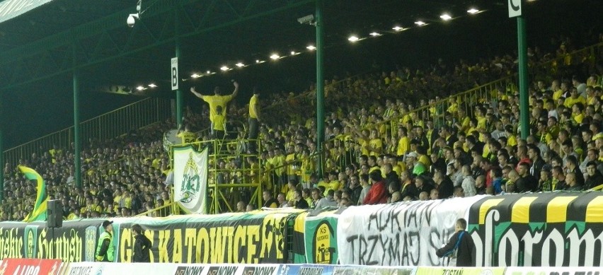 Kibice na meczu GKS Katowice – Energetyk ROW Rybnik