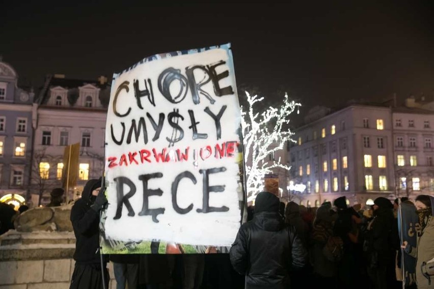 Kraków. "Dziki" na Rynku Głównym? To protest przeciwko masowym polowaniom [ZDJĘCIA]