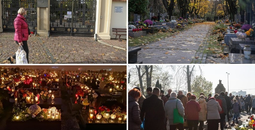 Kraków. Zamknięte cmentarze, opuszczone ulice wokół nich. Zobacz, jak to wyglądało przed rokiem [ZDJĘCIA]