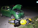 Tragiczny wypadek w Truskolasach w gminie Sadowie i dramatyczna walka ratowników. Nie żyje 25- letni motocyklista 