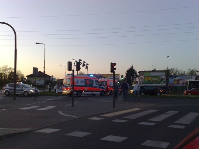 Wypadek na ulicy Kamiennej w Bydgoszczy