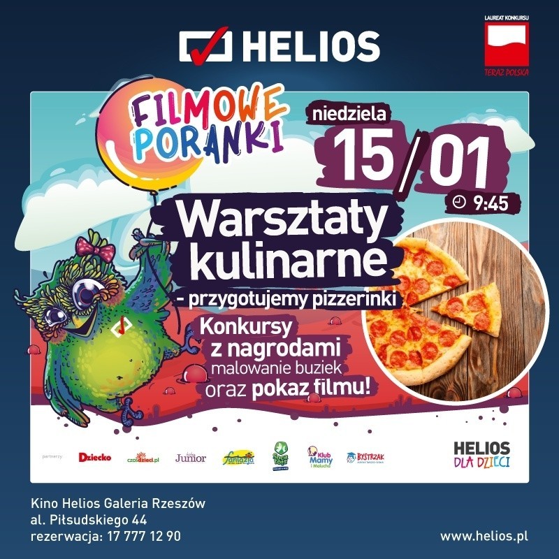 Filmowy Poranek dla Dzieci w kinie Helios Galeria