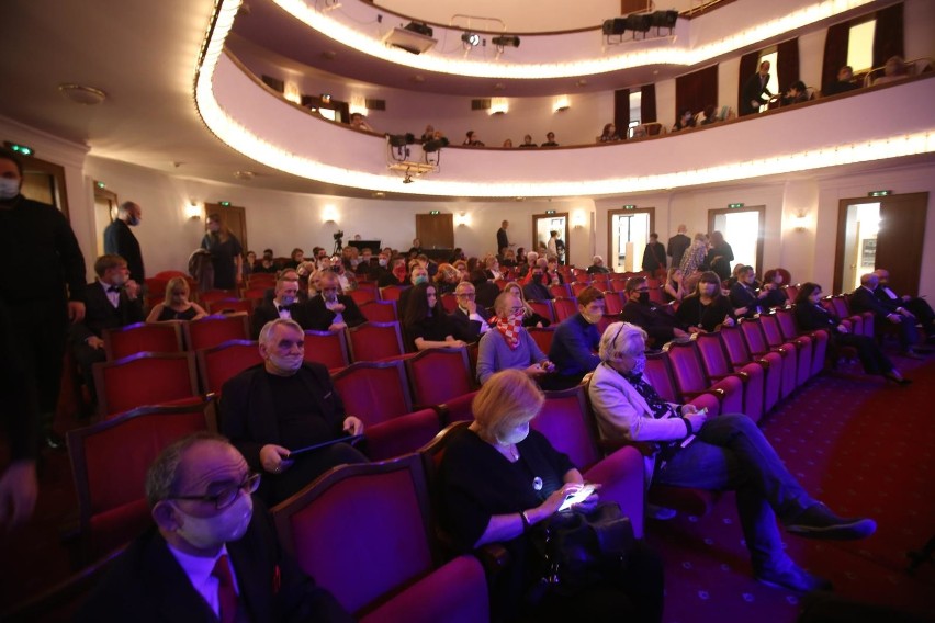 Teatr Śląski w październiku 2020 roku w trakcie gali...
