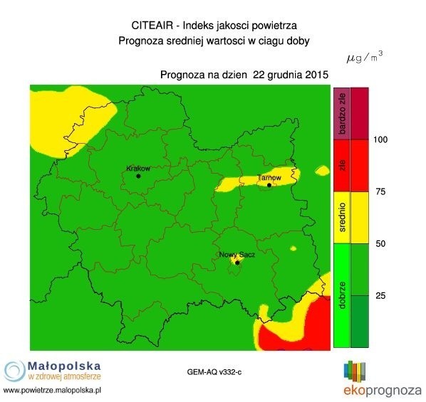 Czyste powietrze w Krakowie. Prognoza pogody na kolejne dni