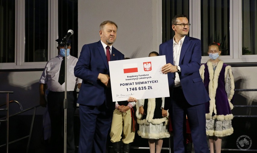 Premier Mateusz Morawiecki w województwie podlaskim....