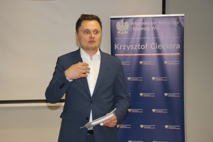 Krzysztof Ciecióra, wiceminister rolnictwa spotkał się z...
