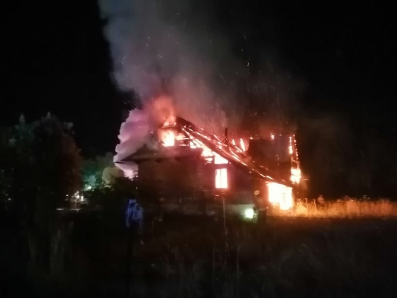 Podhale. Pożar w Bańskiej Niżnej. Spłonął budynek mieszkalno-gospodarczy