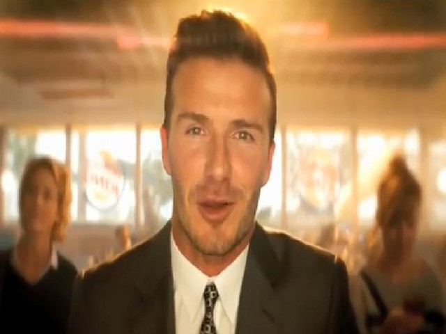 David Beckham w reklamie Burger Kinga