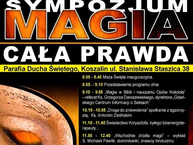 Sympozjum "Magia - cała prawda" odbędzie się w Koszalinie.