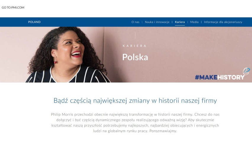 Philip Morris International (USA) – branża tytoniowa – w...