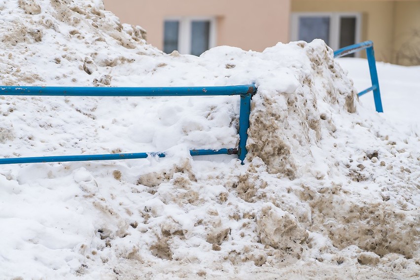 Krynica walczy ze śniegiem