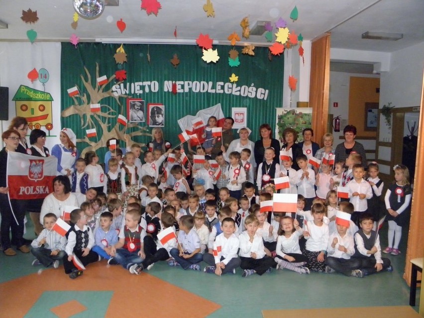 Święto Niepodległości w Przedszkolu nr 14 w Koszalinie.