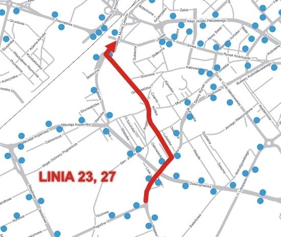 Uwaga: Zmiana organizacji ruchu na skrzyżowaniu Wiejskiej i Kopernika. Autobusy zmieniają trasy. (mapy)