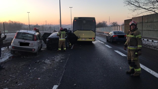 Wypadek na ulicy Kochłowickiej.