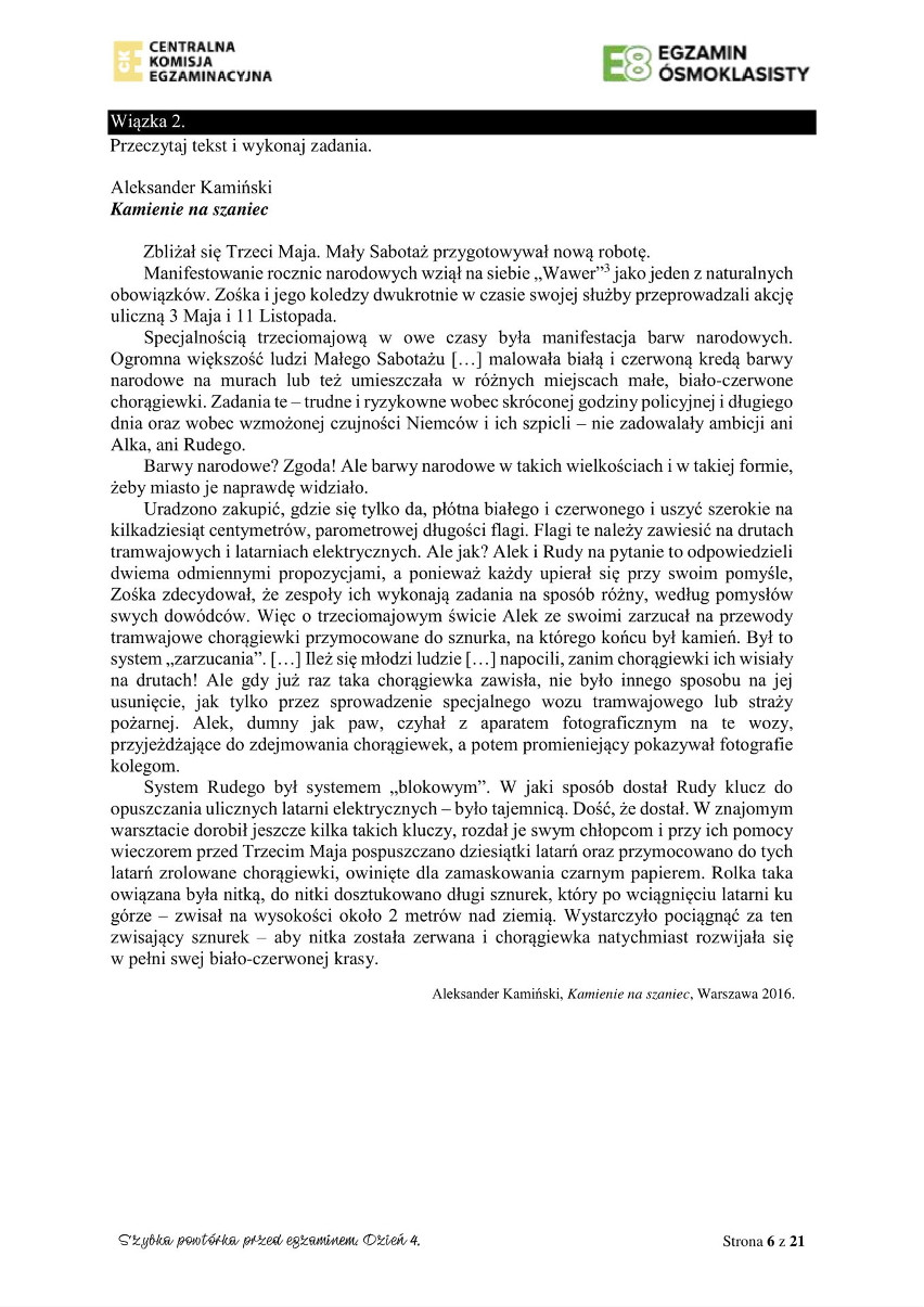 Szybka Powtórka Przed Egzaminem Dzień 1