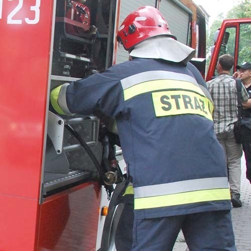 Palił się jedynie kontener na śmieci na rampie