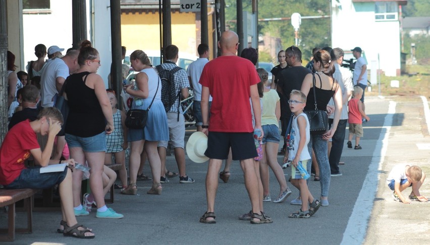 Pociąg z zabytkowym parowozem na trasie Nysa - Grodków.