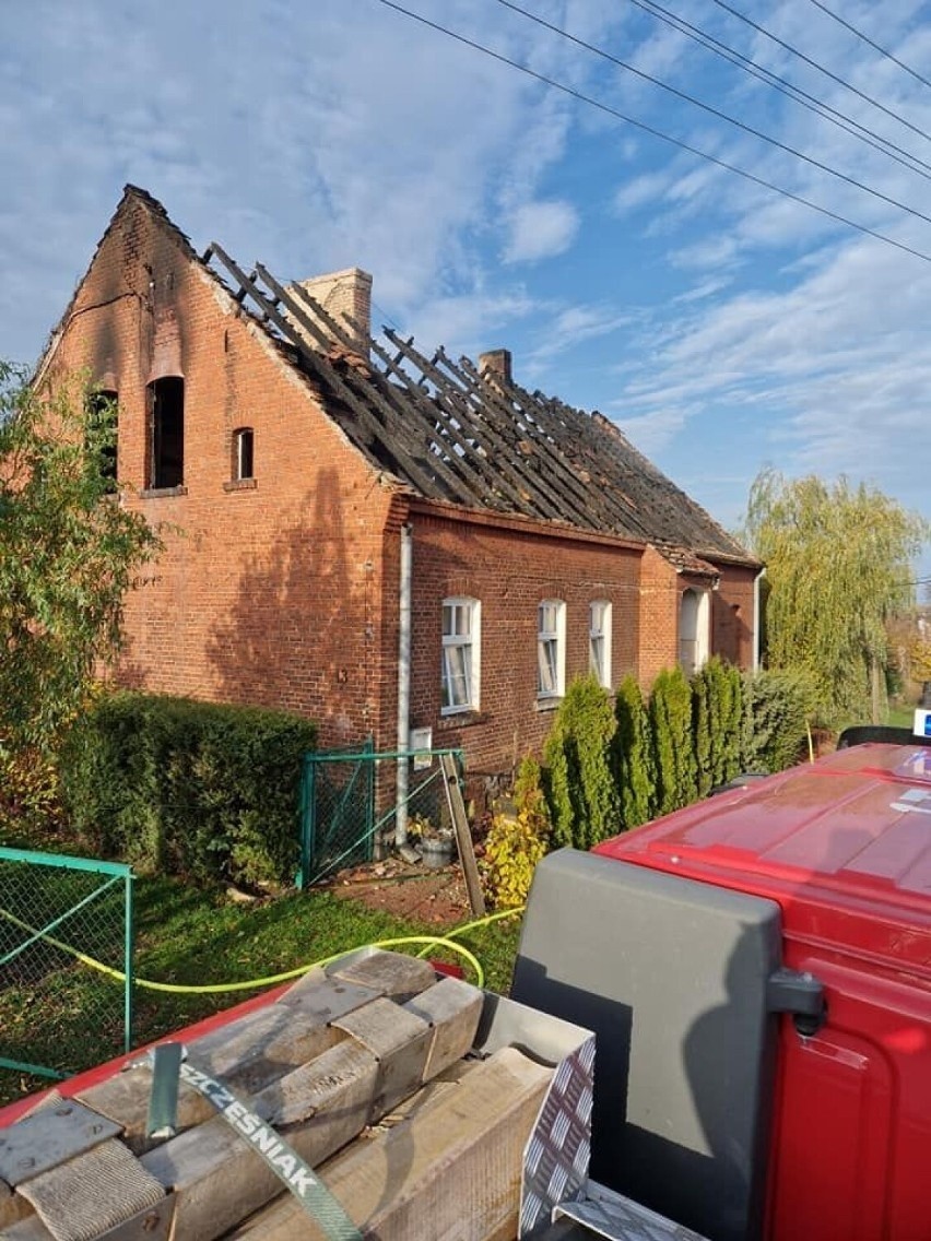 Spalony dom w Starym Chwalimiu