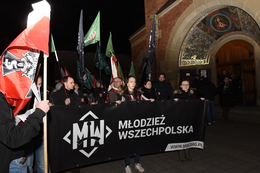 Nowy Sącz. ONR, Młodzież Wszechpolska i Ruch Narodowy na Marszu Żołnierzy Wyklętych