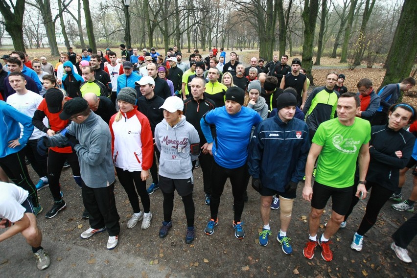 Parkrun Łódź w parku Poniatowskiego - 15 listopada 2014 r. [ZDJĘCIA, FILM, WYNIKI]