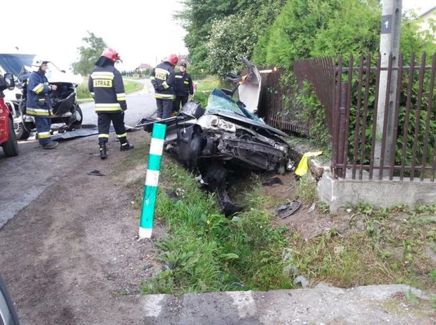Zdjęcia z wypadku w Gnieździskach nadesłał Czytelnik