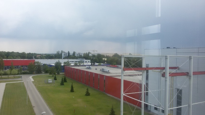 Ciemne chmury w pobliżu Milowic