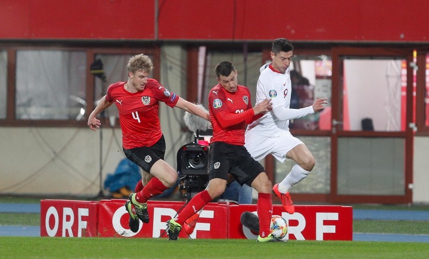 Robert Lewandowski w walce z Austriakami