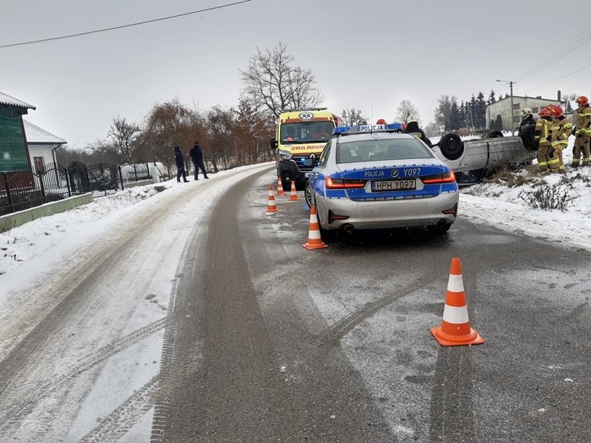 Kolizja w gminie Wierzbica.