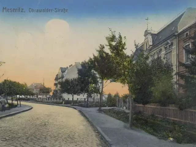 Obrawalder Strasse (ul. Obrzycka) na początku XX w.