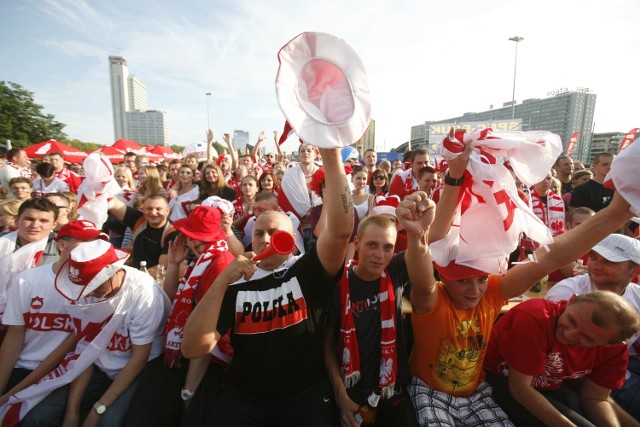 Strefa kibica w Katowicach w trakcie Euro 2012