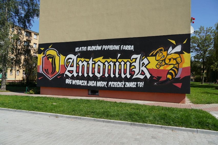 23.08.2019 bialystok mural jagiellonia  fot. anatol chomicz...