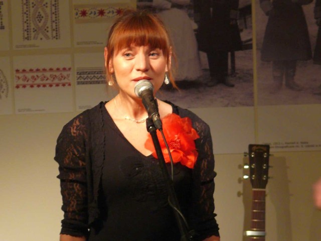 Agata Rymarowicz w stalowowolskim muzeum.