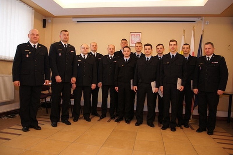 Ślubowanie nowych strażaków w KM PSP Białystok